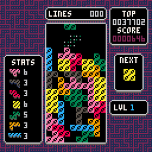 Tetris Pico 8 game