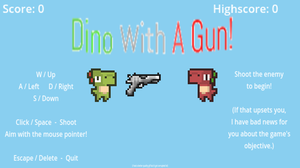 Dino With A Gun