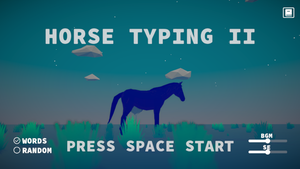 play Horse Typing Ii