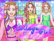 College Girl Coloring Dress Up