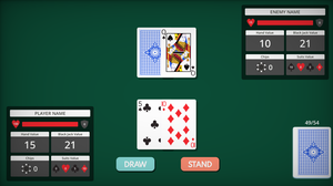 play One More Round: A Blackjack Inspired Roguelike Deckbuilder