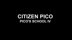 play Citizen Pico: Pico'S School Iv
