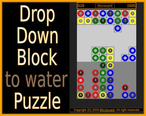 play Drop Down Block To Water Puzzle