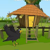 play Couple Crows Hut Escape