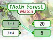 Math Forest Match game