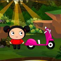 Wow-Pucca Find The Vespa game