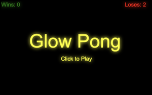 Glow Pong game