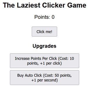 The Laziest Idle Clicker Game game
