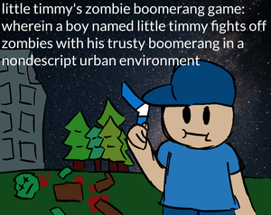 play Little Timmy'S Zombie Boomerang Game