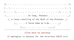 play So Long, Theseus!