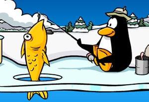 play Club Penguin Ice Fishing