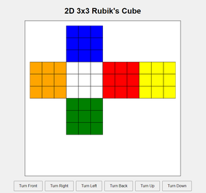 play 2D 3X3 Rubik'S Cube