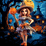 play Azure Wizard Lady Escape