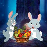 play Bunnys Receives The Food