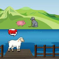 play Sheep Trapped The River
