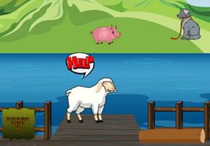 play Sheep Trapped The River