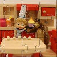 play Cooking-And-Eating-With-Masha-And-Bear