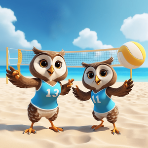 play Owl Beach Volleyball