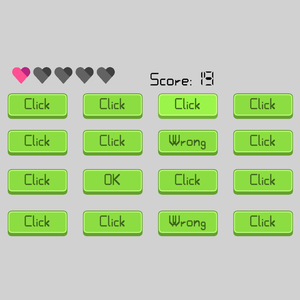 play Click Only Two Buttons