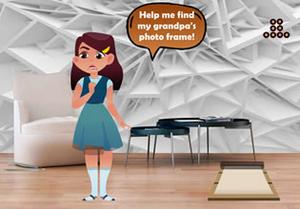 play Girl Searching Grandpa Photo