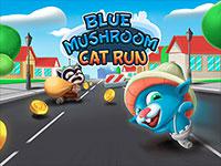 play Blue Mushroom Cat Run