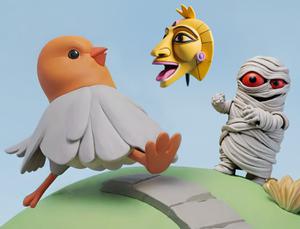 play Birdie At The Museum