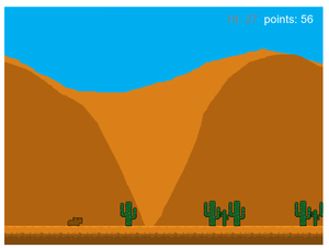 play Capybara Runner In Desert