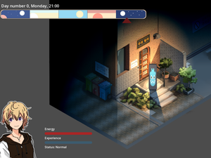play Hello City (Time Management/Rpg/Visual Novel Prototype)