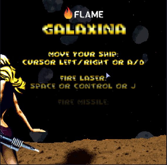 play Galaxina - A Simple Flutter Flame Shmup