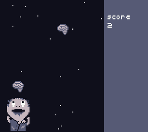 play Melancholic Zombie Eating Brains From The Sky [Gbjam 12]