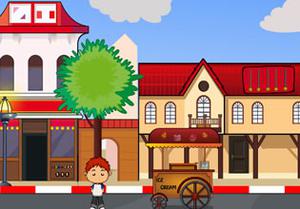 play Chocolate Ice Cream Rescue From Ice Cream Scooter