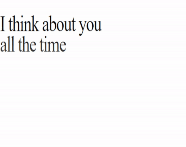 play I Think About You All The Time