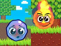 play Fire Ball And Water Ball - Parkour Love Balls