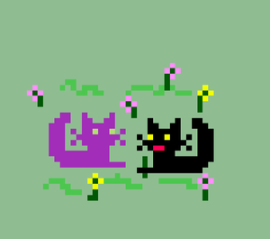play Purple Kitty & Shadow