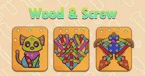 play Wood & Screw Puzzle