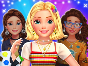 play Ellie And Friends Art Hoe Aesthetic - Free Game At Playpink.Com