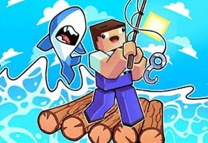 play Noob Raft Ocean Survival