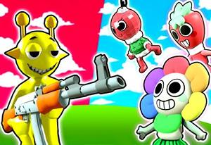 play Sprunki Vs Dandy Shooter 3D