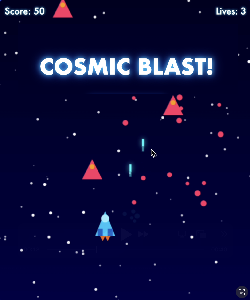 play Cosmic Blast!