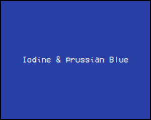 play Iodine & Prussian Blue