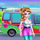 Girly Ice Cream Truck Car W... game