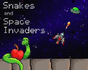 play Snake And Space Invaders