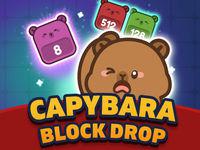 Capybara Block Drop game
