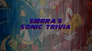 Sierra'S Sonic Trivia game