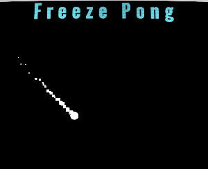 Freeze Pong game