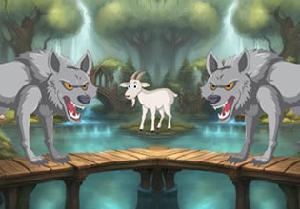 Wolves Surrounding The Goat game