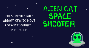 Alien Cat Space Shooter game