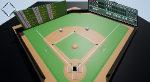 Basement Baseball game