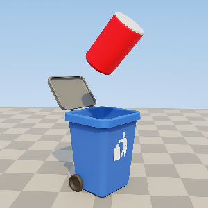 Swipinbin game