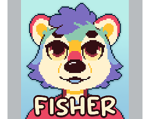 play Fisher - Gb Color Character Badge